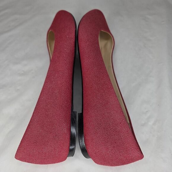Coach and Four Red Metallic Melitta Flats Shoes Size 8.5  Shimmer Finish - Picture 4 of 8